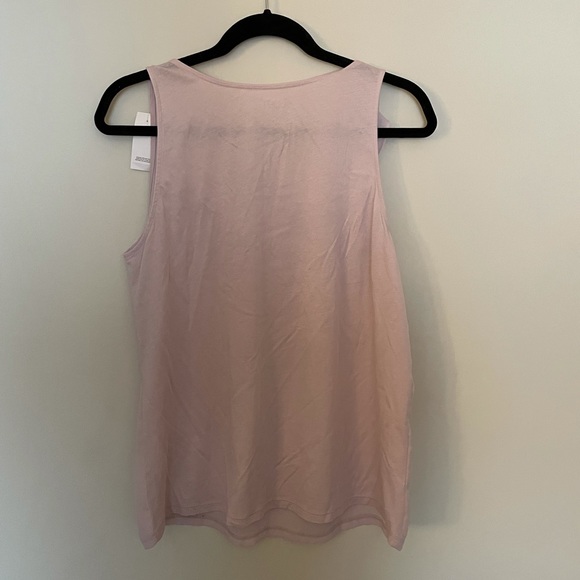 LOFT Outlet Light Purple Ruffle Tank - Picture 2 of 6